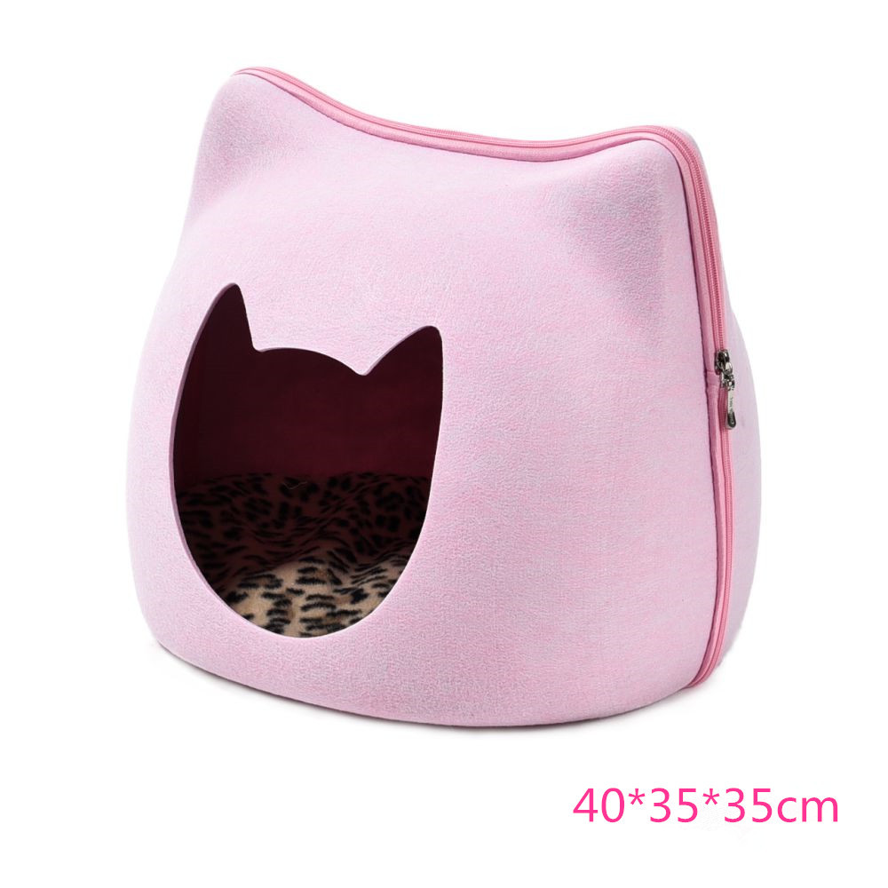 Enclosed Cat Bed Cat Ear Shaped Pod