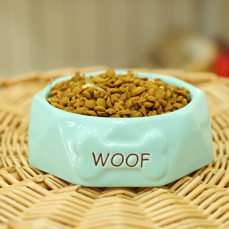 Pet Food Bowl Woof