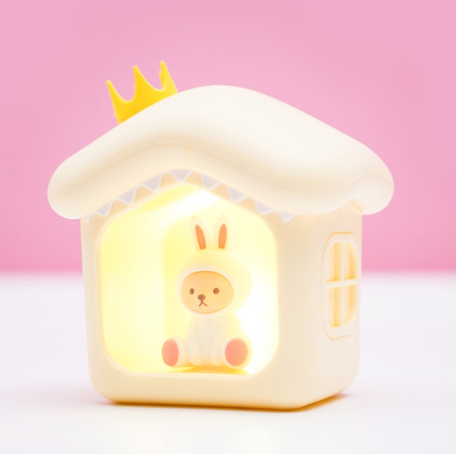 Tiny Bear in House Silicone LED Night Light