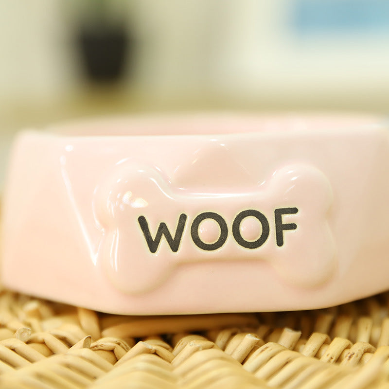 Pet Food Bowl Woof