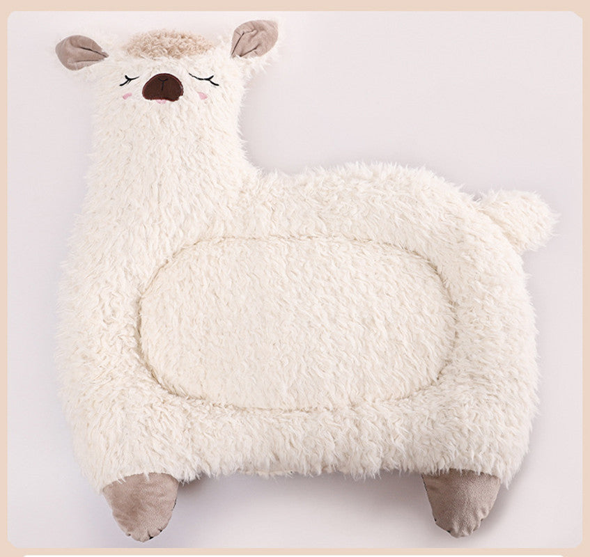 Pet Bed Fuzzy Fluffy Alpaca Llama Dog Cat