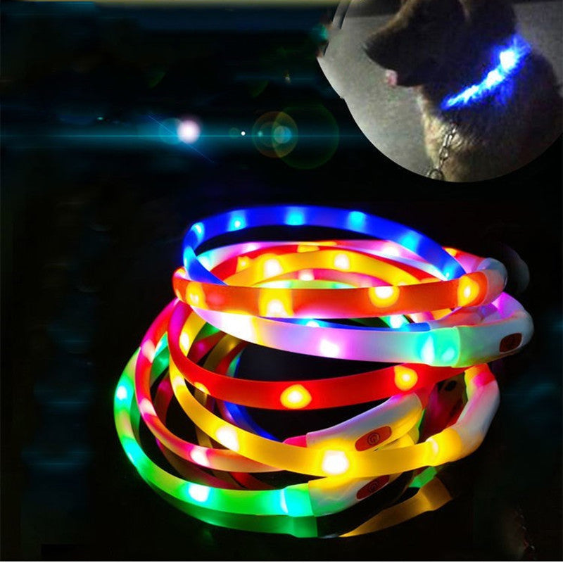 Silicone LED Light Up Dog Collar