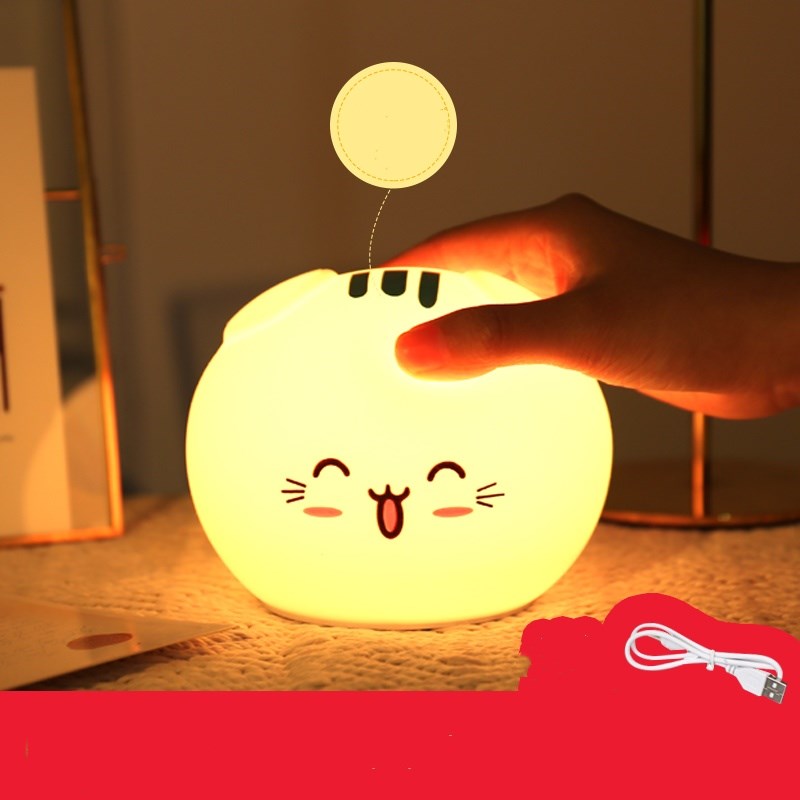 Cat Night Light Silicone