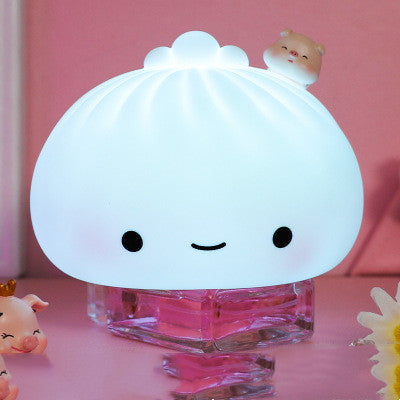 Steamed Buns LED Silicone Night Light Cute Pet Cloud