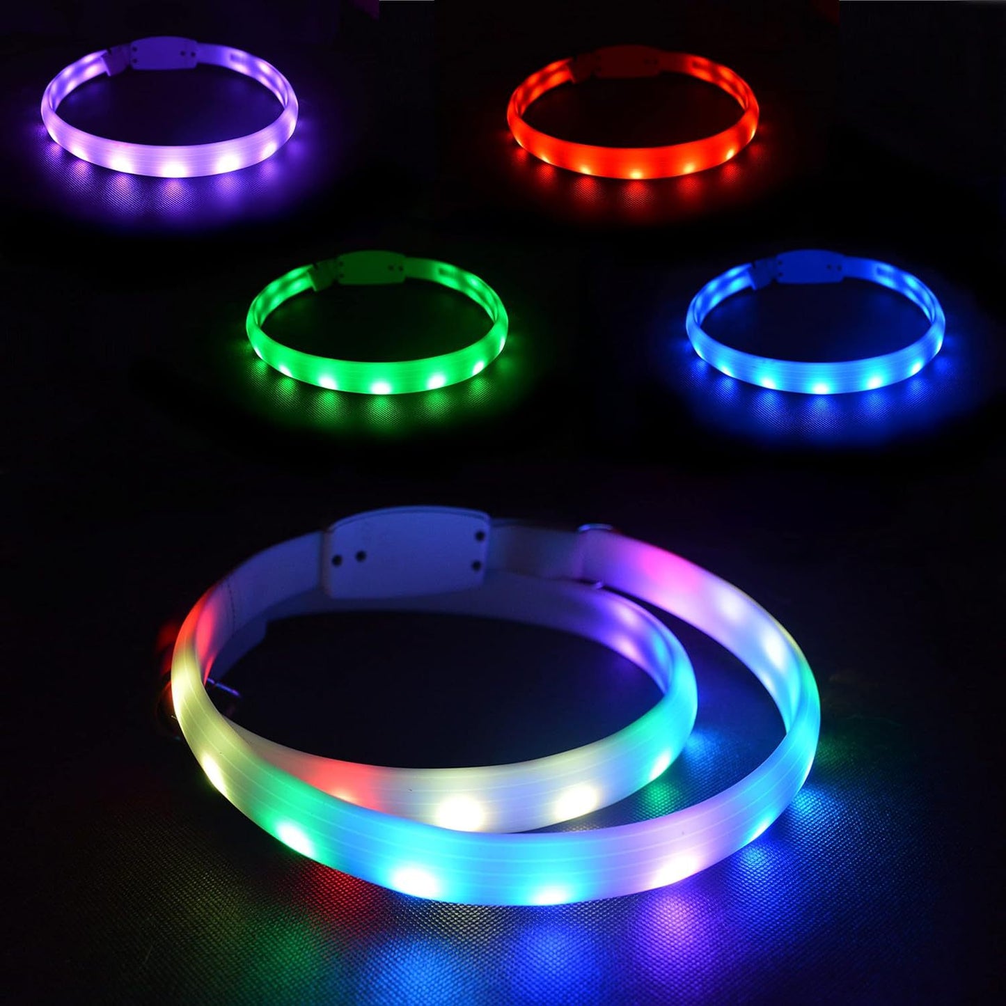 Safety LED Light Up Dog Collar